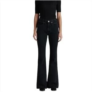 Edwin Black Flare Wide Leg Jeans High-Waisted